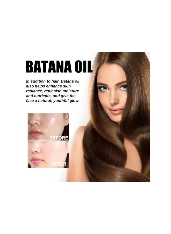 60ml Batana Oil Organic for Healthy Hair,Batana Oil for Hair Growth,Promotes Hair Wellness for Men & Women Enhances Hair & Skin Radiance,Leaves your hair smoother oil (3pcs-)