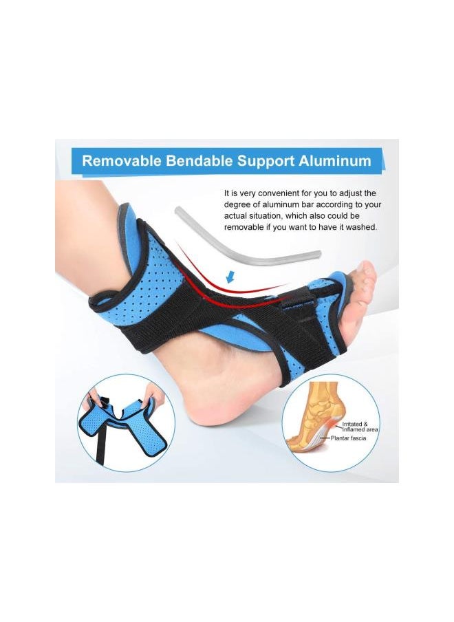 Plantar Fasciitis Support Brace with Arch Support, Drop Foot Orthotic Brace for Night and Day Pain Relief From Plantar Fasciitis Heel Spurs Achilles Tendinitis Flat Arch