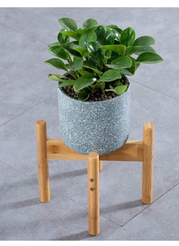 Plant Stand Flower Garden Potted Plant Bamboo Wooden Shelf Indoor Outdoor Planting Rack Home Office Deco Simple Flower Holder