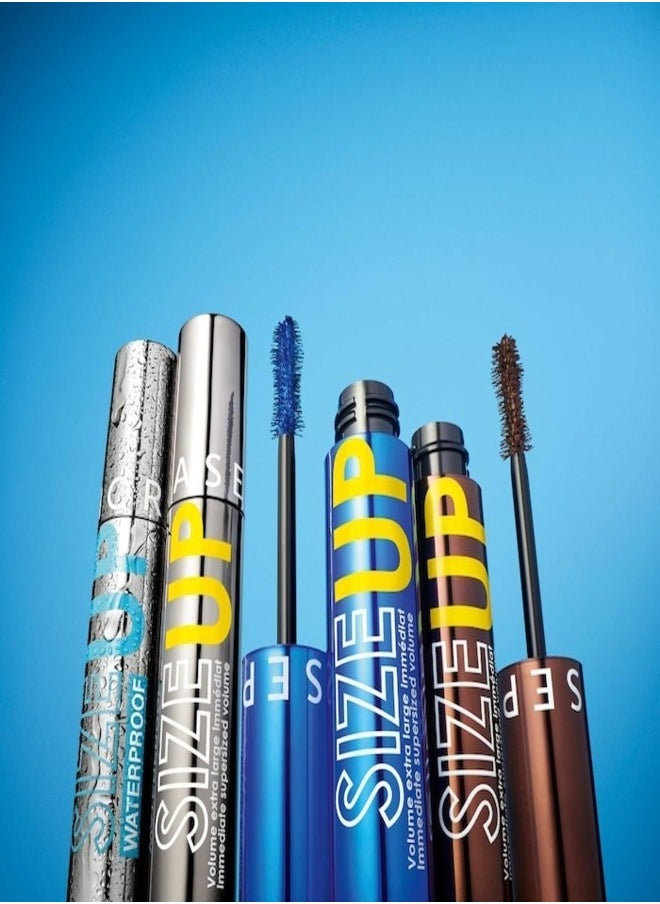 SEPHORA COLLECTION Size Up Mascara - Supersized Volume, Blue, 12.5ml | Smudge-Proof & Long-Lasting