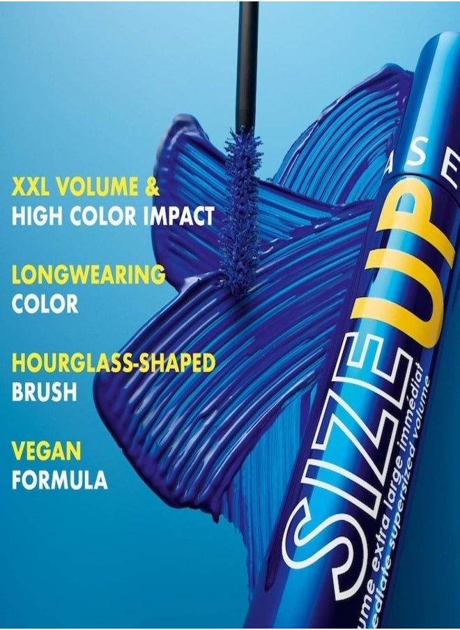 SEPHORA COLLECTION Size Up Mascara - Supersized Volume, Blue, 12.5ml | Smudge-Proof & Long-Lasting