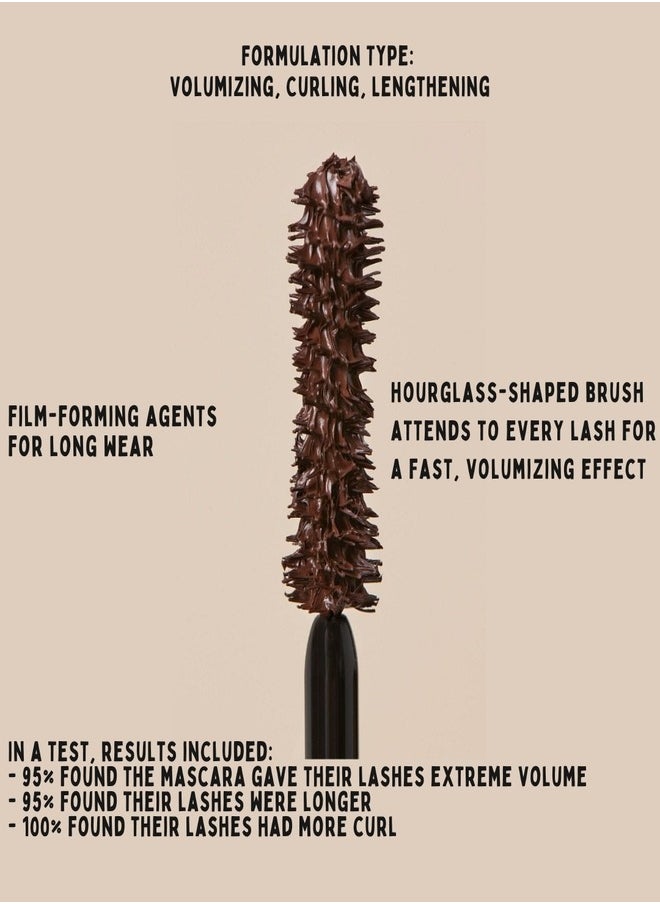 SEPHORA COLLECTION Size Up Mascara - Supersized Volume, Brown, 12.5ml | Long-Lasting & Smudge-Proof