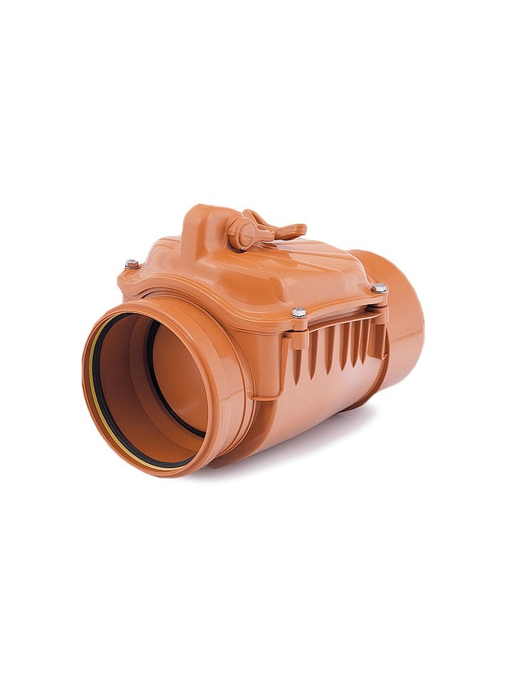 Horizontal PVC Plastic Sewage Drain Check Non-Return Valve Backwater Prevented 160mm (6