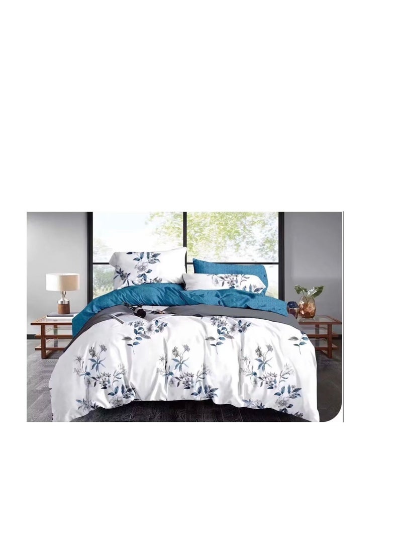 4pcs Soft & Breathable Cotton Single Comforter for All Seasons Duvet inserted bedding set