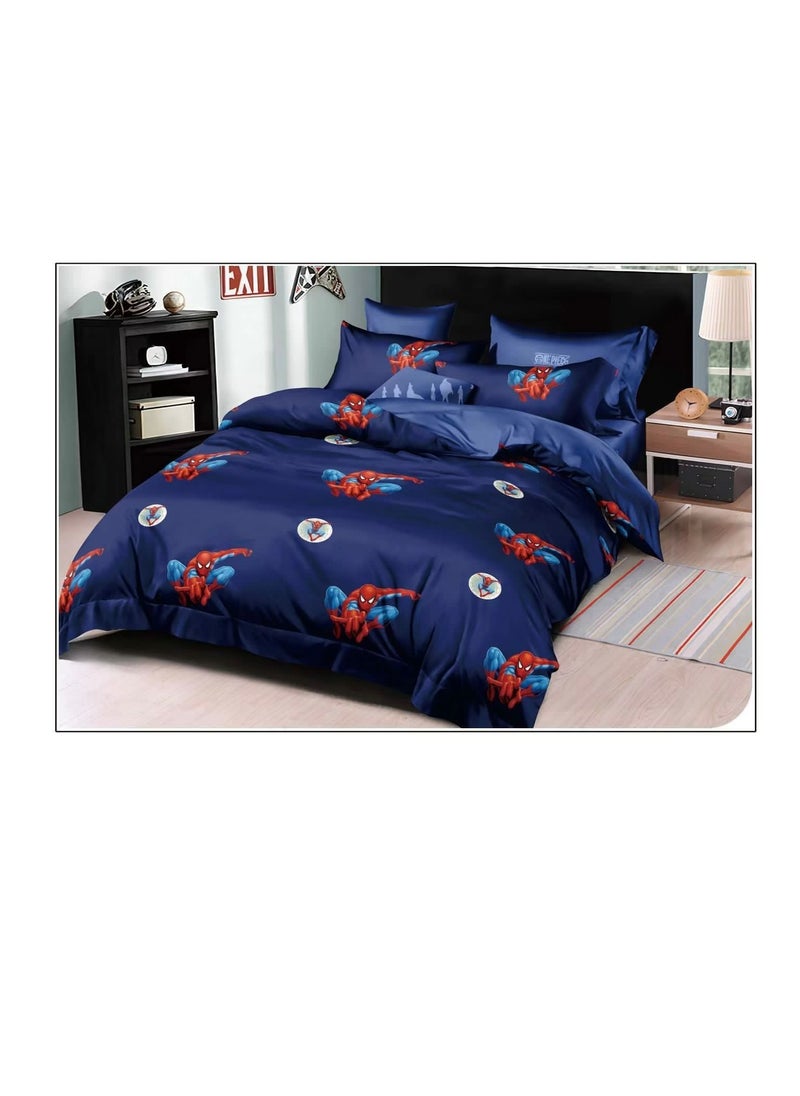 4pcs Soft & Breathable Cotton Single Comforter for All Seasons Duvet inserted bedding set