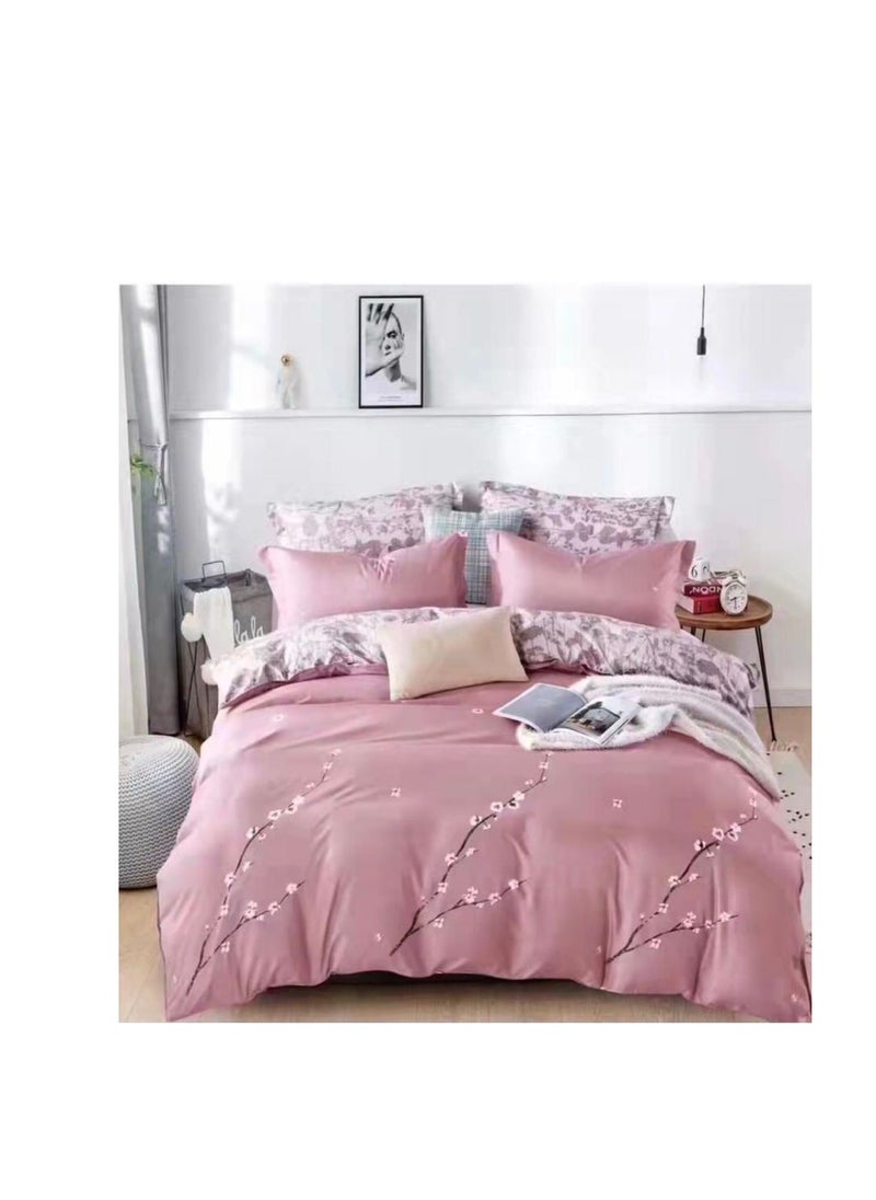 4pcs Soft & Breathable Cotton Single Comforter for All Seasons Duvet inserted bedding set