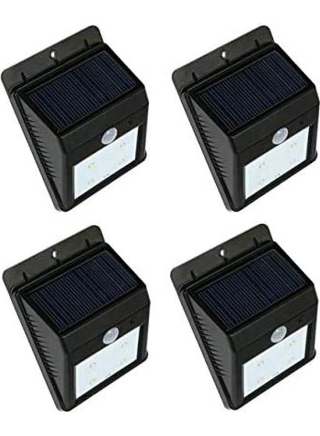 Solar motion light,one set of 4 pcs,night sensor light Black