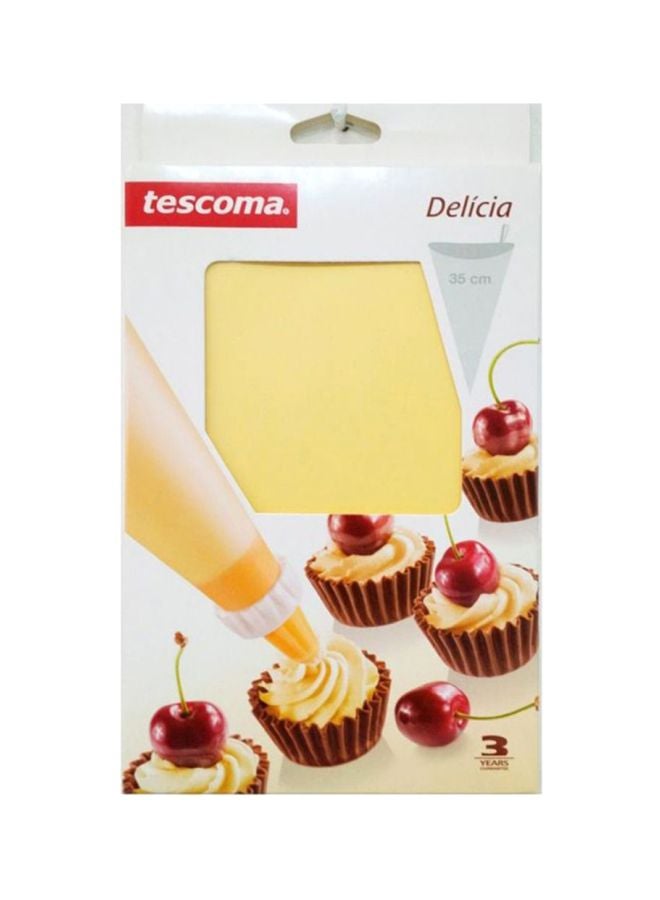 Pack Of 21 Elastic Delicia Decorating Bag Yellow 35cm