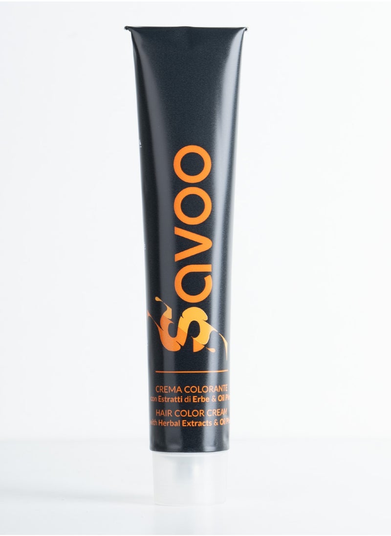 SAVOO Hair Color Cream 10.1 Platinum Ash Titanium Blond - Herbal Extract & Oil Plex 100ml