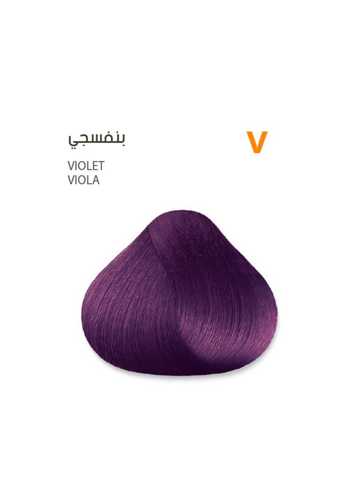 SAVOO Hair Color Cream V Violet w/ Herbal Extracts and Plex 100 ML