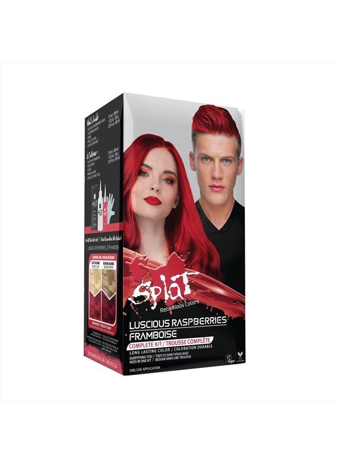 Luscious Raspberries | Original Complete Kit | Semi-Permanent Hair Dye | Vegan & Cruelty-Free