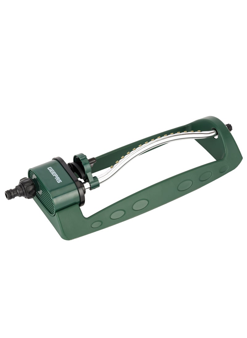 Oscillating Sprinkler Auto 120-Degree Rotation| 15 Built-in Spray Nozzles, 4 Modes Spraying, for Irrigation, Watering Agricultural Crops | Adjustable Angle| 2 Years Warranty GGP61221 Forest Green