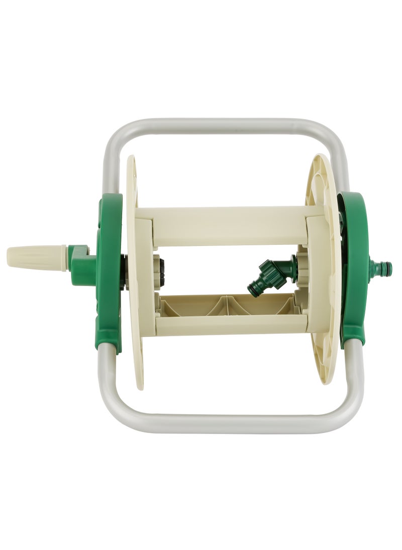 Geepas Mini Hose Reel- Stop Anywhere Lock Mechanism and Auto Retract Hose Reel| Compatible with 1/2