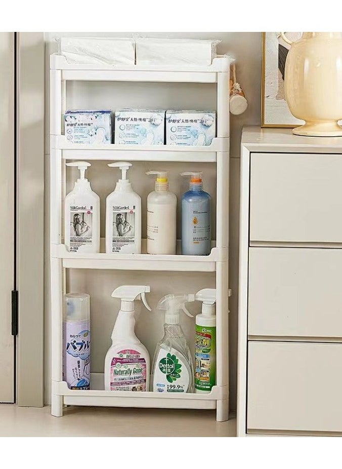 Door-Mounted Bag Storage Rack, Narrow Slot Shelf, Small Trolley, Large Capacity, Multi-Layer Ultra-Thin Storage Cabinet