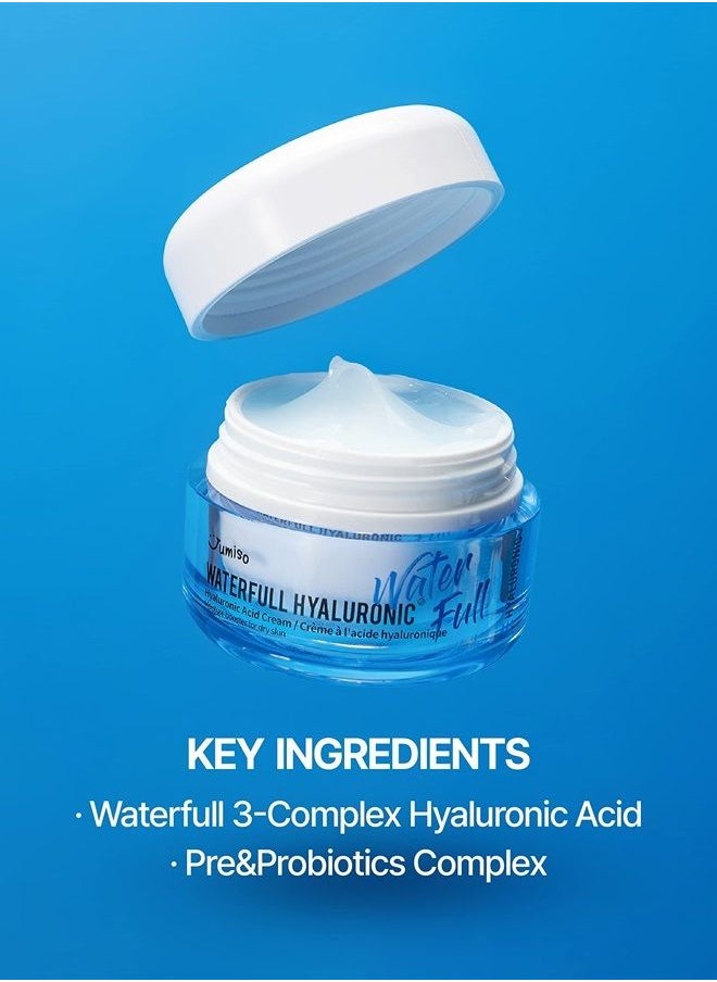 Waterfull Hyaluronic Cream 1.69 fl.oz. / 50ml | Face Moisturizer, Hyaluronic Acid Cream for All Skin Types, Daily Deep Hydration