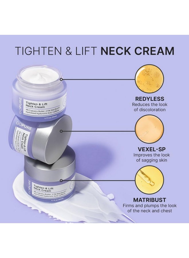 Neck Firming Cream - Anti-Aging Neck Cream For Tightening And Wrinkles For An Even Skin Tone And Neck Lift - With Pro-Active Firming Complex, 1.7 Oz