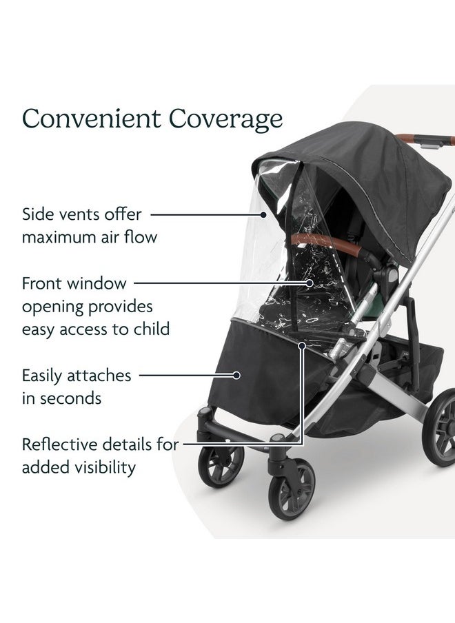 Performance Rain Shield For Vista And Cruz Strollers / Waterproof And Windproof Coverage / Ventilated Design / Quick Attachment / Easy Access To Child