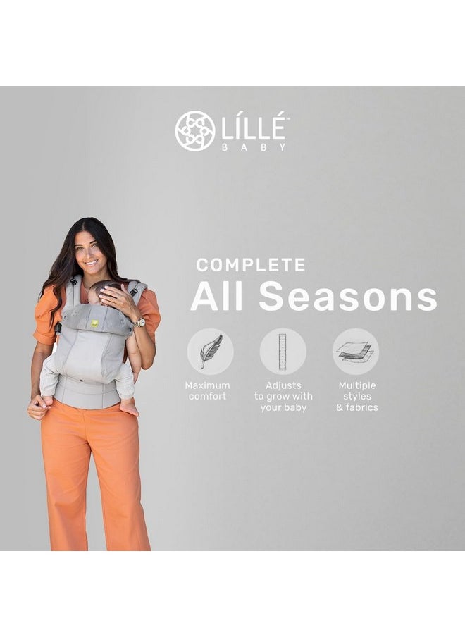 Líllébaby Complete All Seasons Ergonomic 6-In-1 Baby Carrier Newborn To Toddler - With Lumbar Support - For Children 7-45 Pounds - 360 Degree Baby Wearing - Inward & Outward Facing - Stone