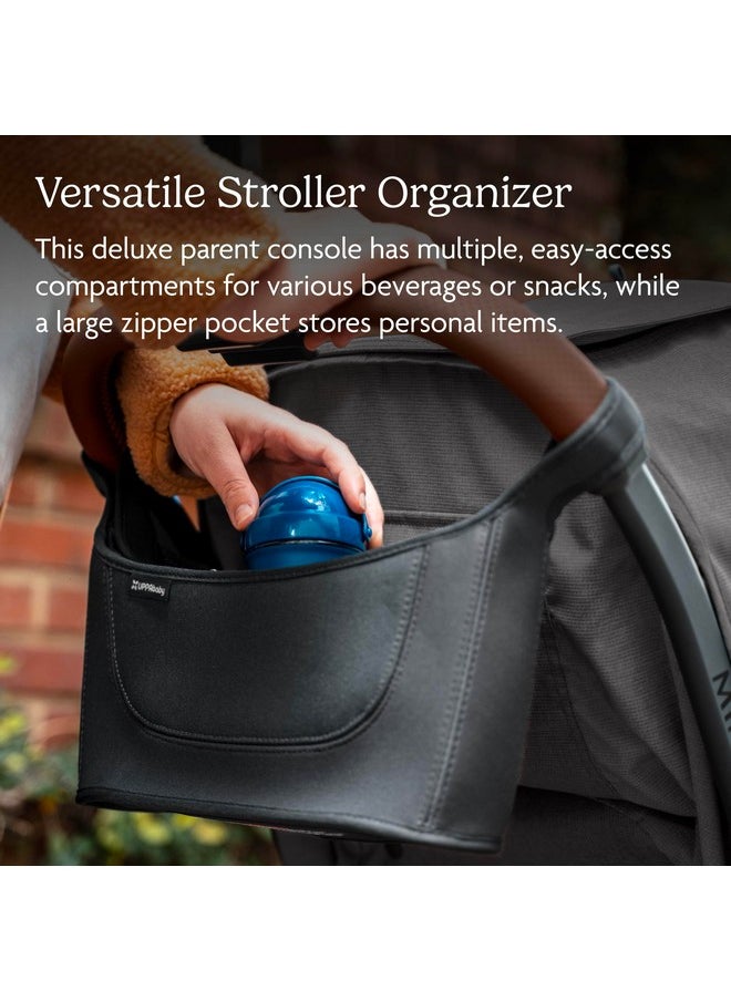 Carry-All Parent Organizer Fits On Vista, Cruz, Minu, G-Series Strollers Secure Zippered Pocket + Beverage Compartments