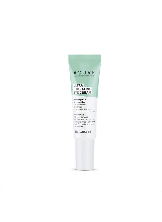 ACURE Ultra Hydrating Eye Cream - Morning Eye Moisturizer with Green Coffee Oil & Adaptogens - for Puffiness Reducer and Bags Under Eyes Dark Circle Brightener - All Natural, Vegan Extract - 0.5 Fl Oz