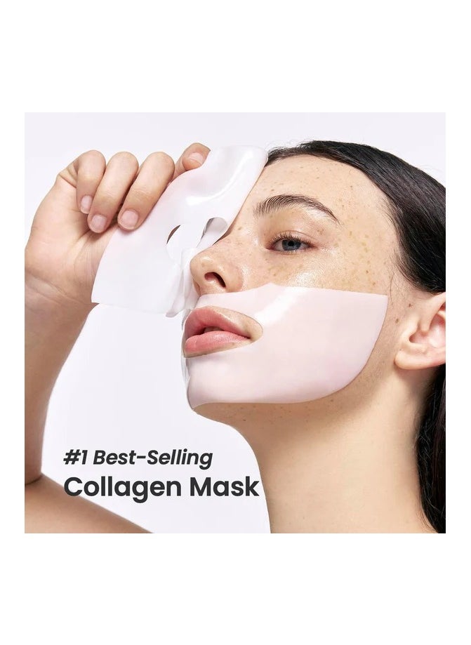 Bio-Collagen Real Deep Mask, Hydrating Overnight Mask, Pore Minimizing, Elasticity Improvement, 34g x4ea