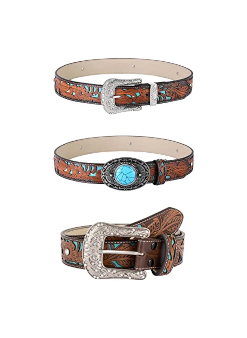 Western Turquoise Belt Vintage Western Belt Cowboy Belts For Men Western With Big Buckle Belt Jeans Belt Vintage Western Belt