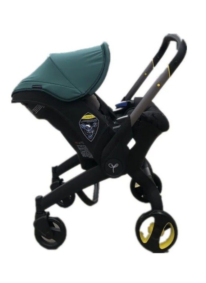 2-in-1 Car Seat & Stroller | World’s First Fully Integrated Travel System | Seamless Transition from Car to Stroller in Seconds | Ergonomic Newborn Support & Side-Impact Protection | Lightweight, Compact, and Durable with Rust-Free Aluminum Frame | Certified for Air Travel & Public Transport