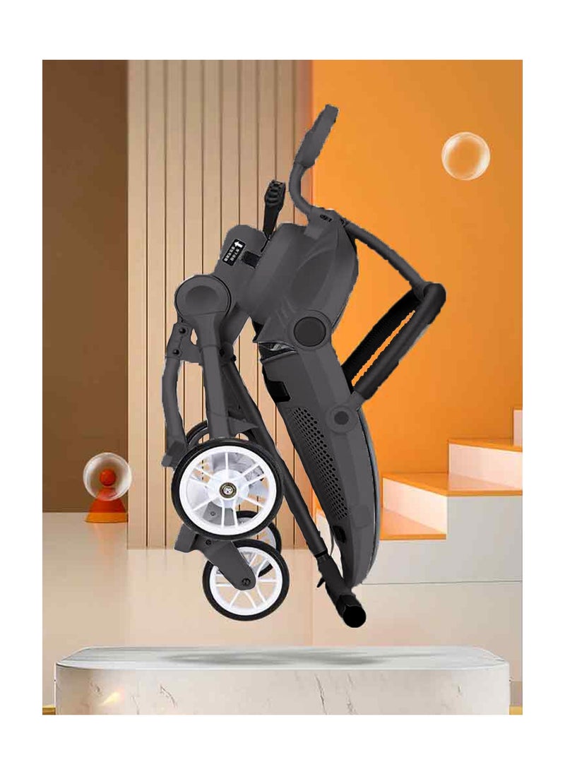 One-button Folding Can Sit And Lie Flat Two-way Stroller