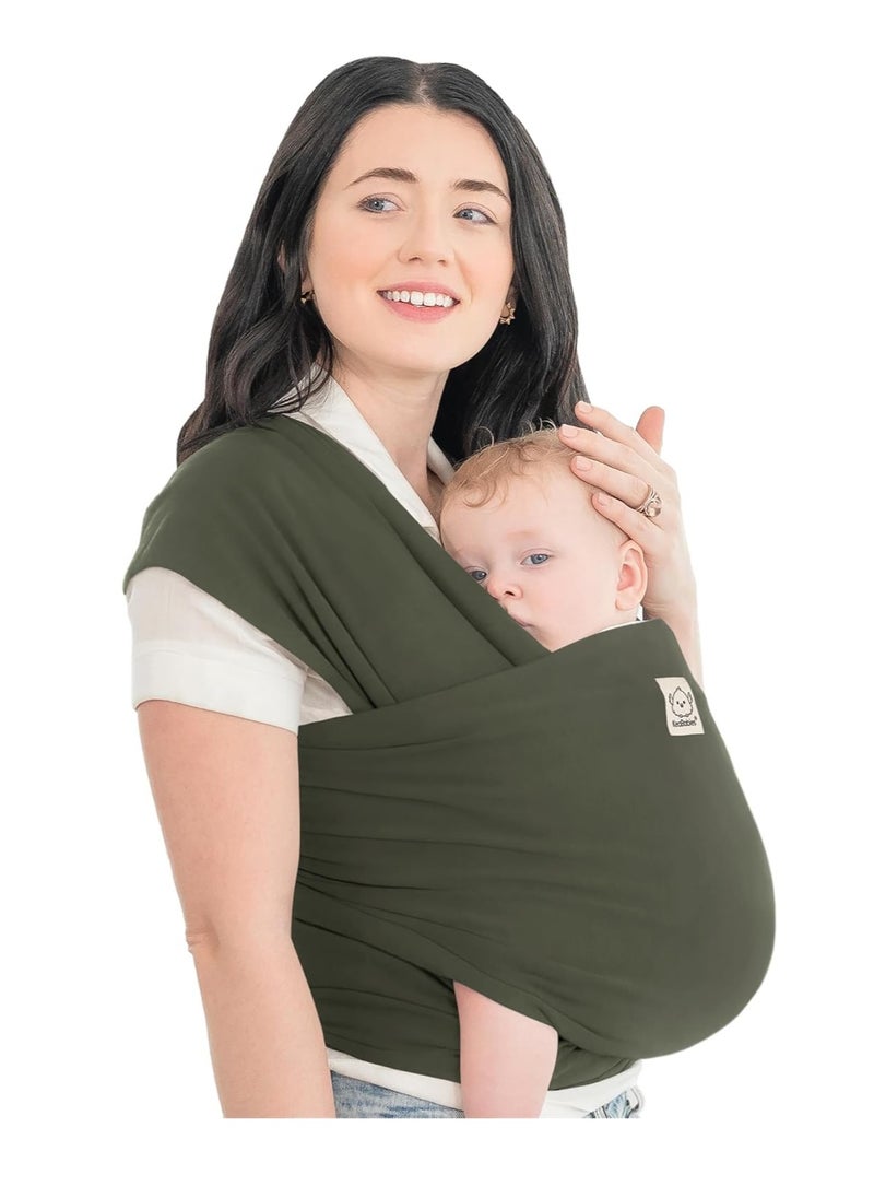 KeaBabies Baby Wrap Carrier - All in 1 Original Breathable Baby Sling, Lightweight,Hands Free Baby Carrier Sling, Baby Carrier Wrap, Baby Carriers for Newborn, Infant, Baby Wraps Carrier (Forest)