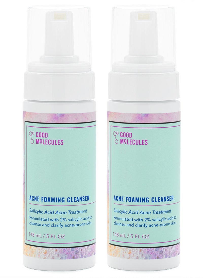 GOOD MOLECULES Acne Foaming Cleanser 148ml Duo