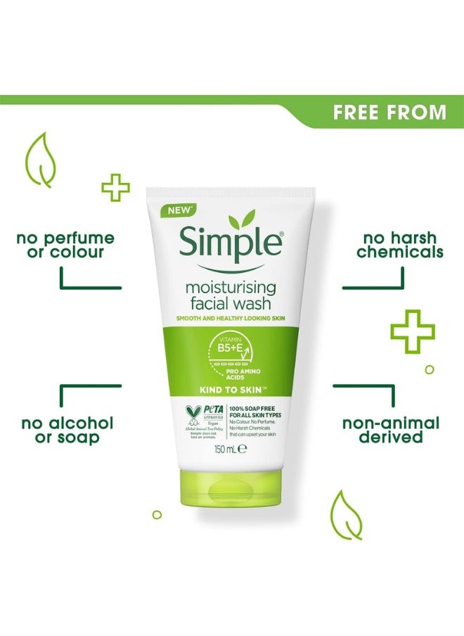 simple Moisturising Facial Wash (150ml, Pack Of 2)