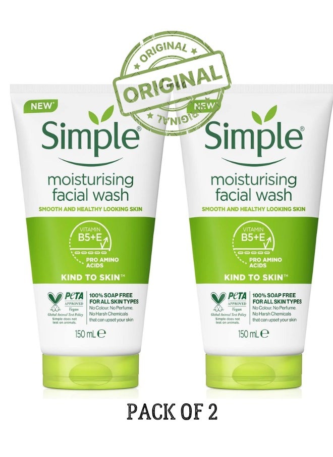 simple Moisturising Facial Wash (150ml, Pack Of 2)