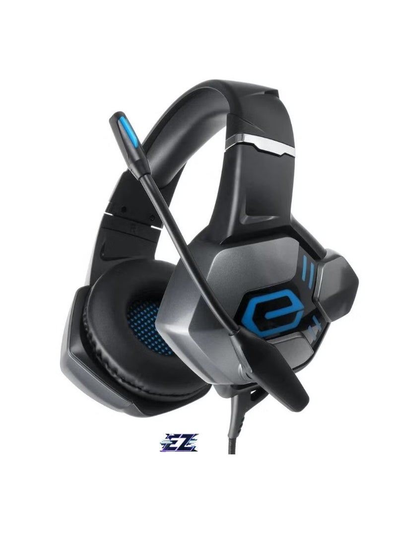 A6 Professional Gaming Headset – Excellent Audio Performance, Comfortable Over-Ear Cushions, Adjustable High-Quality Microphone, Noise-Canceling, Ideal for PC, PS4, Xbox, and Mobile Gaming