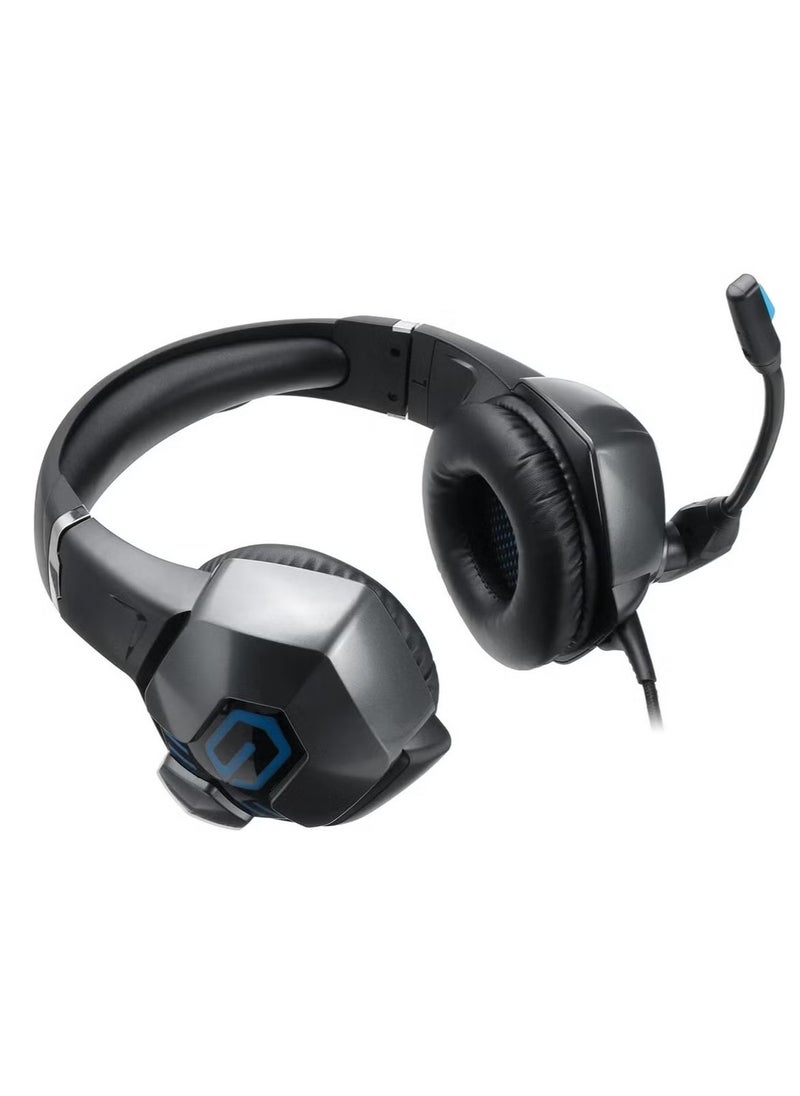 A6 Professional Gaming Headset – Excellent Audio Performance, Comfortable Over-Ear Cushions, Adjustable High-Quality Microphone, Noise-Canceling, Ideal for PC, PS4, Xbox, and Mobile Gaming