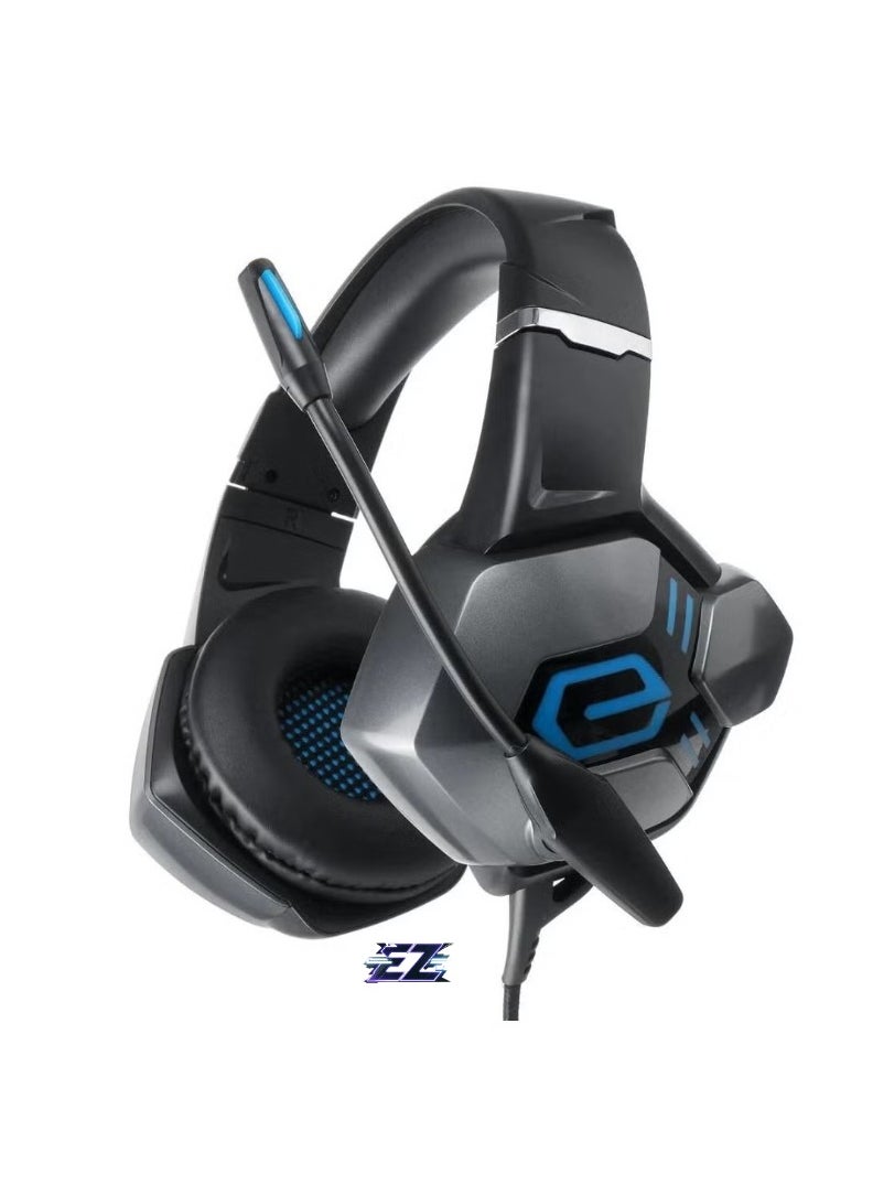 A6 Professional Gaming Headset – Excellent Audio Performance, High-Quality Adjustable Microphone, Comfortable Over-Ear Cushions, Noise-Canceling, Ideal for PC, PS4, Xbox, and Mobile Gaming