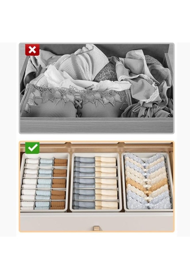 Underwear Storage Organizer Wardrobe Clothes Storage Box Plastic Drawer Organiser for Underwear Socks Bras Panties Scarf