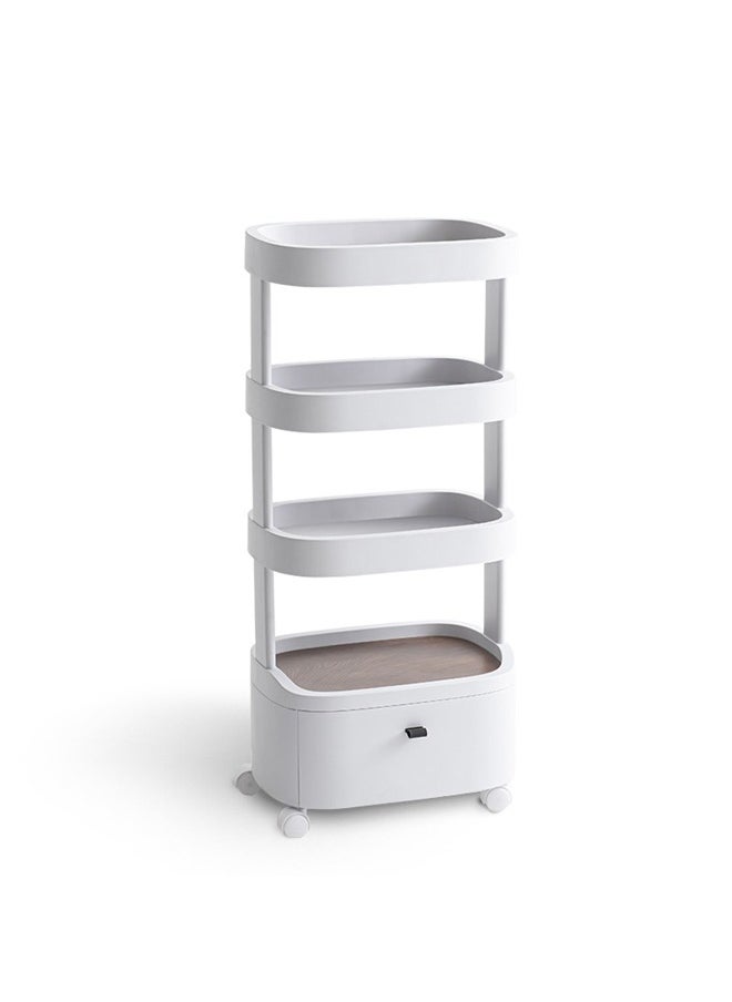 Modern 3-Drawer Storage Chest in White - 30x41.5x73 CM