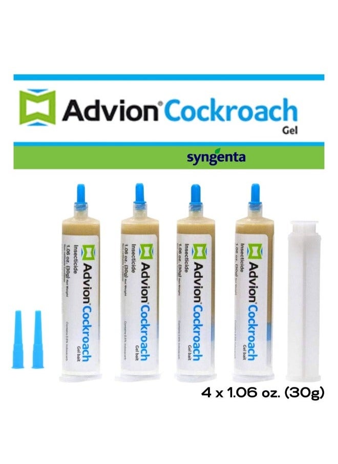 Advion Cockroach Gel Bait Bug Repeller Gel Trap 30g Pack Of 4