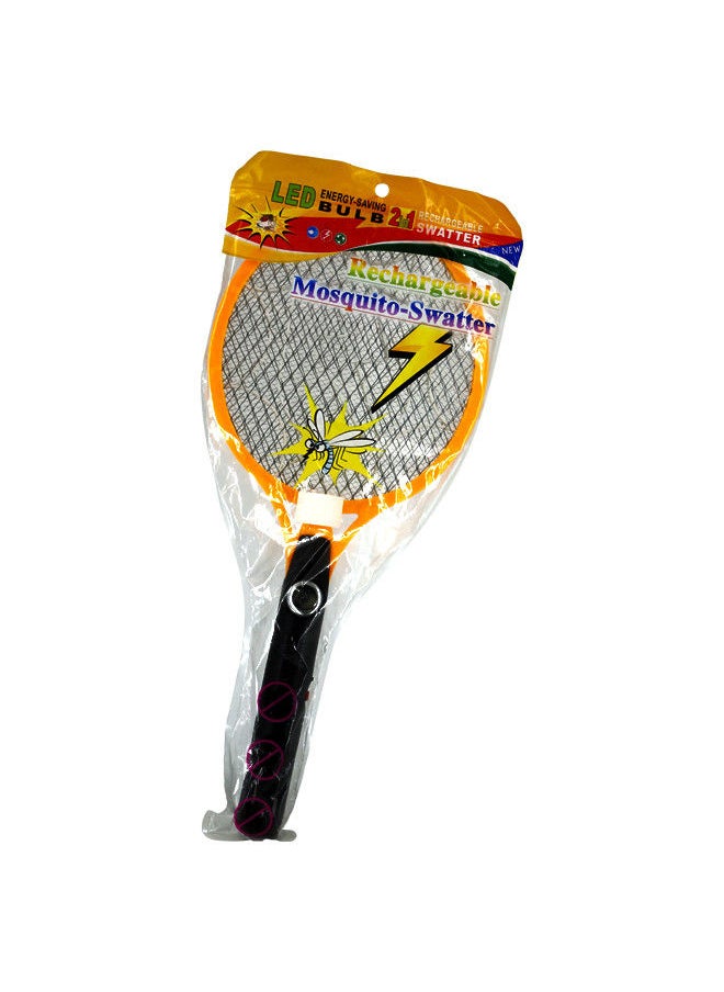 Cordless Rechargable Electric Fly Mosquito Trap Swatter Racket Assorted Colour 52 x 23 x 5 centimeter