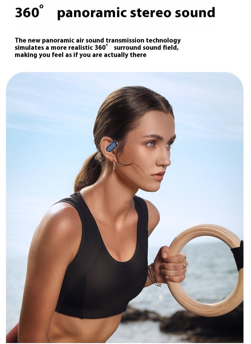 Non in ear LCD color screen AI translation earphones, long-term wear without pain, Bluetooth earphones, ultra long battery life, sports