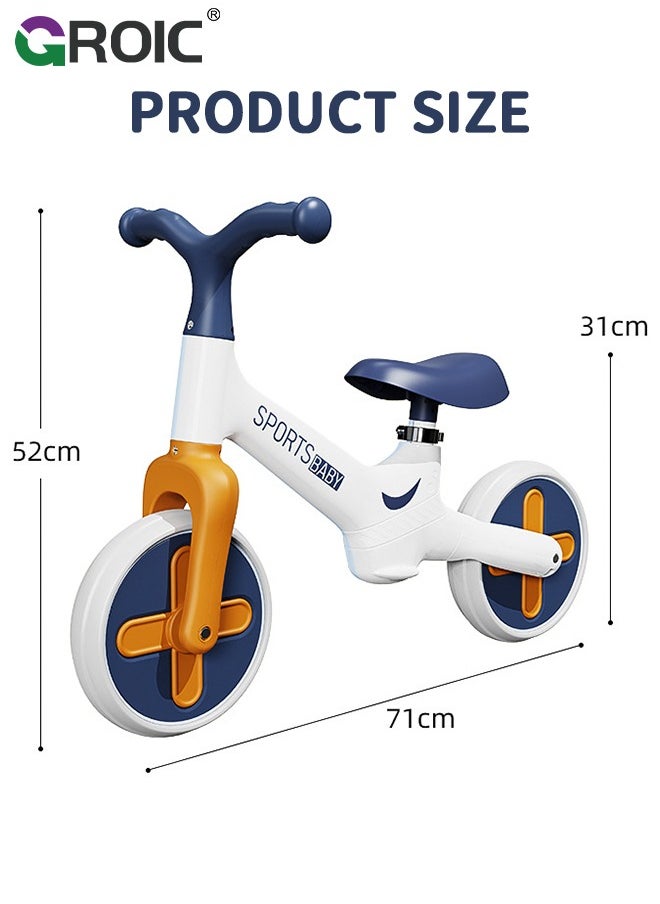 Toddler Balance Bike Toys for Kids, Adjustable Seat and Handlebar No-Pedal Training Bike, Children's Balance Training Bicycle, Kids Balance Bike Children Outdoor Toys