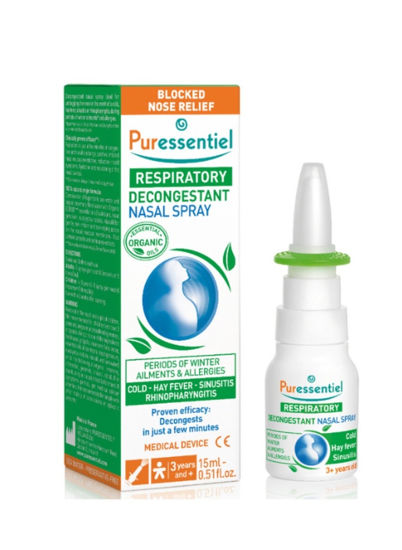 Respiratory Decongestant Nasal Spray 15ml