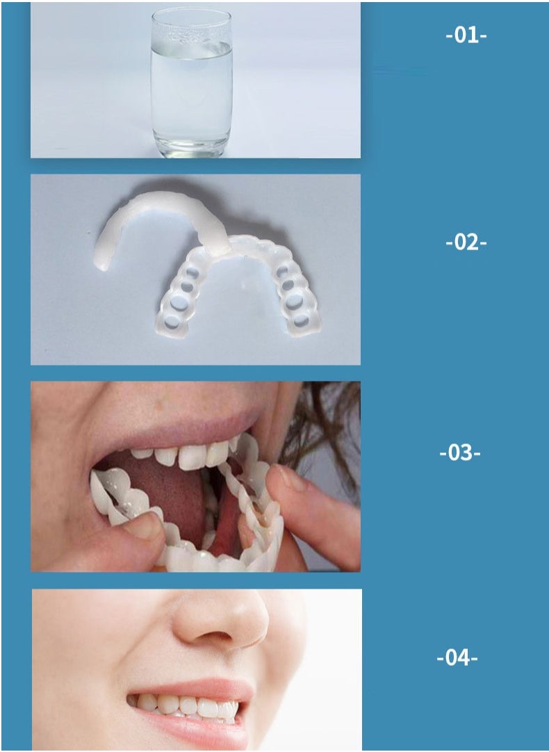 Teeth Veneers Anti-true Braces Snap On Smile Teeth Whitening Denture Teeth Comfortable Veneer Cover Teeth