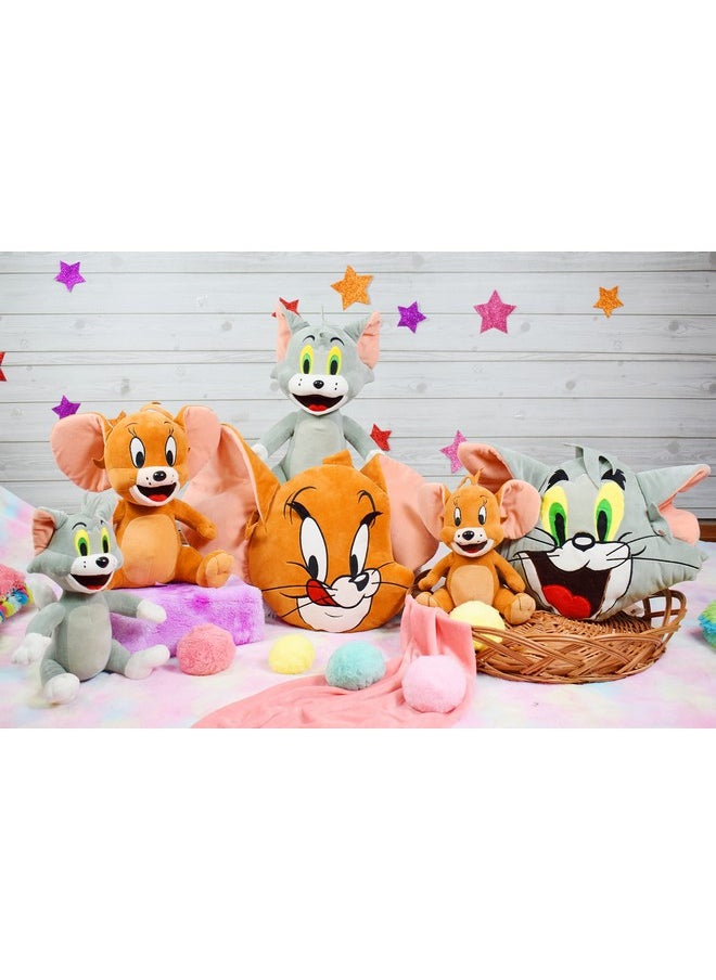 Brown Plush Stuffed Cute Licensed Sitting Jerry Soft Toy - 25Cm