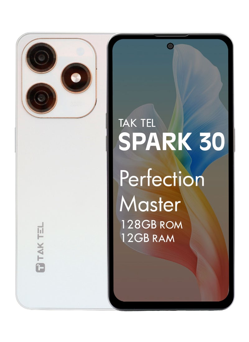 Taktel Spark 30 Pro Android Smartphone - 128GB Storage, 6GB RAM + 6GB Virtual RAM, 6.6