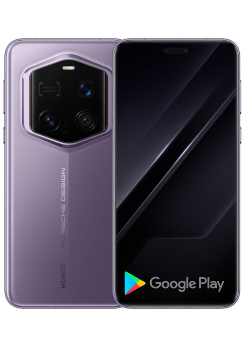 Magic 7 RSR Porsche Design Smartphone Purple | 16GB RAM + 512GB Storage | Snapdragon 8 Elite Chip | 6.8” LTPO OLED 120Hz Display | Quad Camera (200MP+50MP+50MP+TOF) | 5850mAh Battery | IP68 | Android 15 | Luxury Design with Google play Chinese version