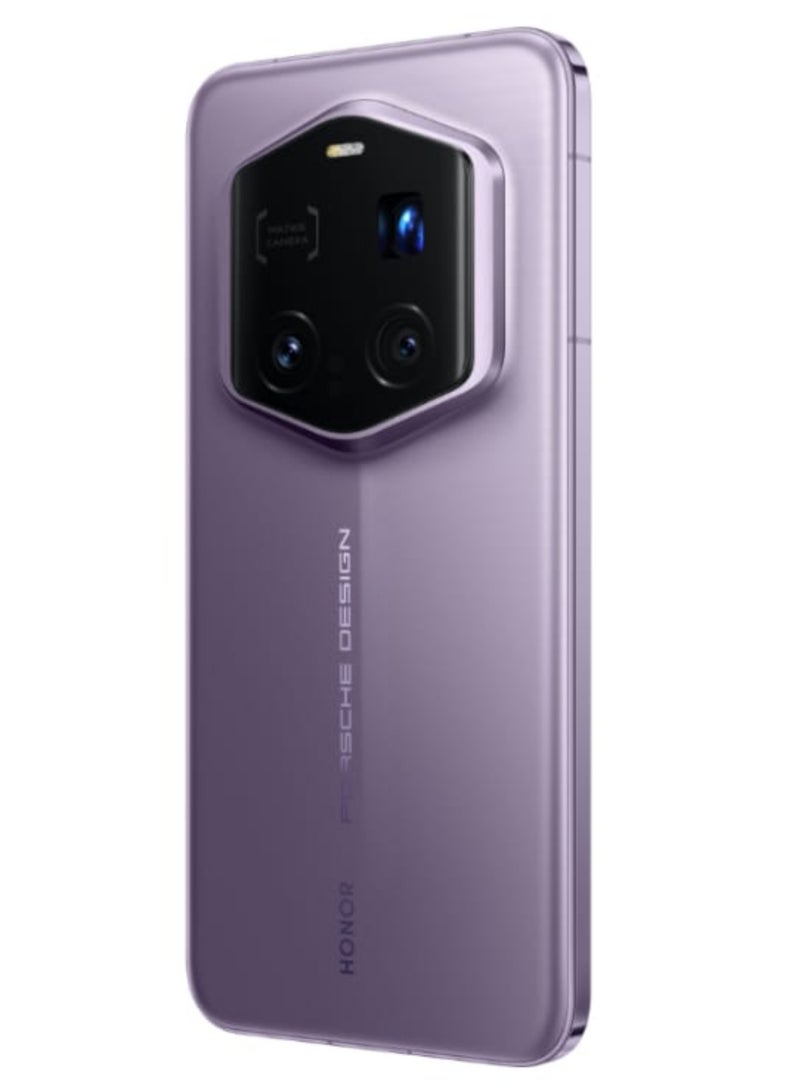 Magic 7 RSR Porsche Design Smartphone Purple | 16GB RAM + 512GB Storage | Snapdragon 8 Elite Chip | 6.8” LTPO OLED 120Hz Display | Quad Camera (200MP+50MP+50MP+TOF) | 5850mAh Battery | IP68 | Android 15 | Luxury Design with Google play Chinese version