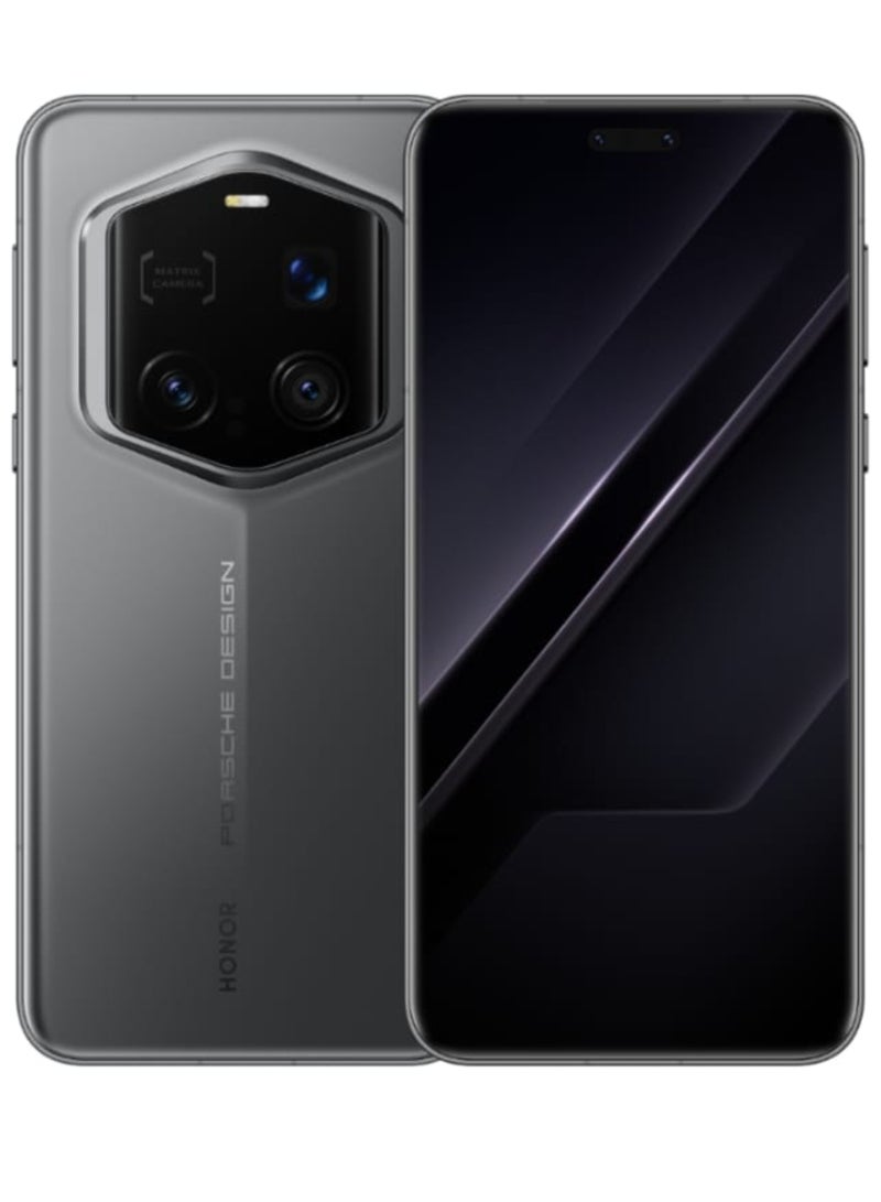 Magic 7 RSR Porsche Design Smartphone Agate Grey | 24GB RAM + 1TB Storage | Snapdragon 8 Elite Chip | 6.8” LTPO OLED 120Hz Display | Quad Camera (200MP+50MP+50MP+TOF) | 5850mAh Battery | IP68 | Android 15 | Luxury Design with Google play Chinese version