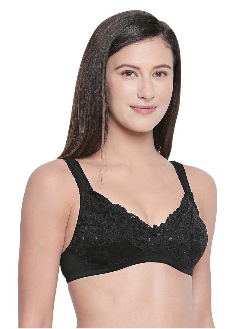 Ladies net padded with designer straps Bra- Pack of 1 (CUP-B & C)