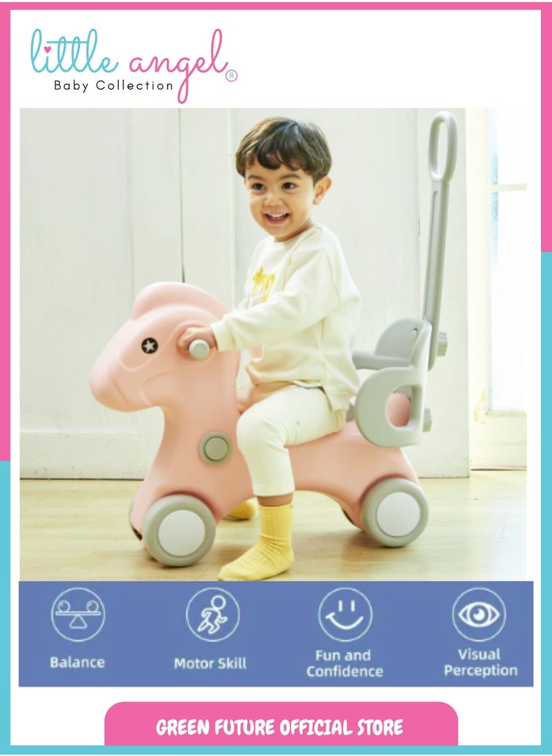 Little Angel - Kids Toys Rocking Horse Chair Ride-on - Pink